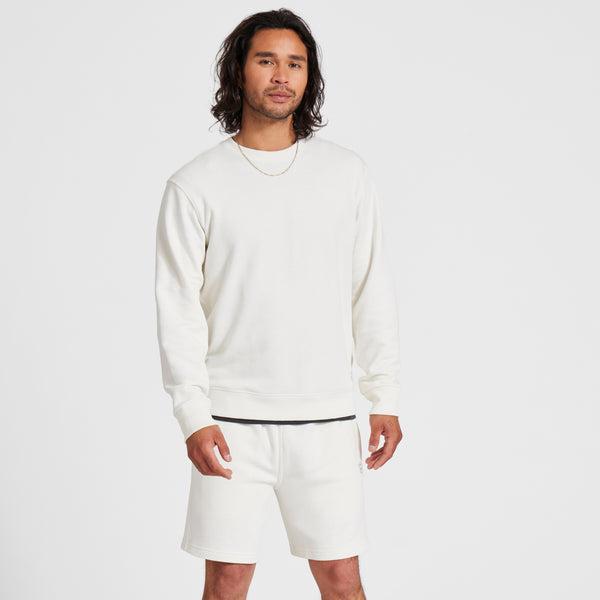 Beige / White Allbirds R&R Sweat Men's Shorts | IN1300BE