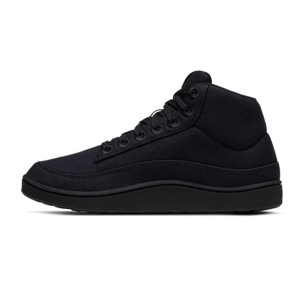 Black Allbirds Canvas Pacer Mids Men's High Tops | IN1221NW