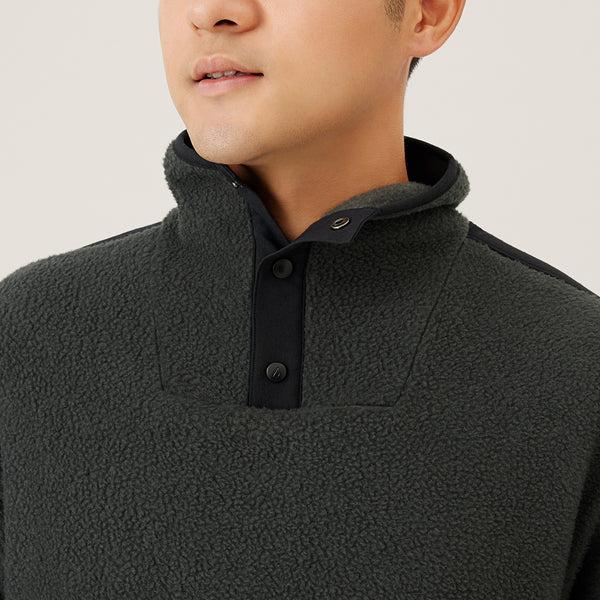 Black Allbirds Fluff Fleece Pullover Men's Hoodie | IN1330ZU