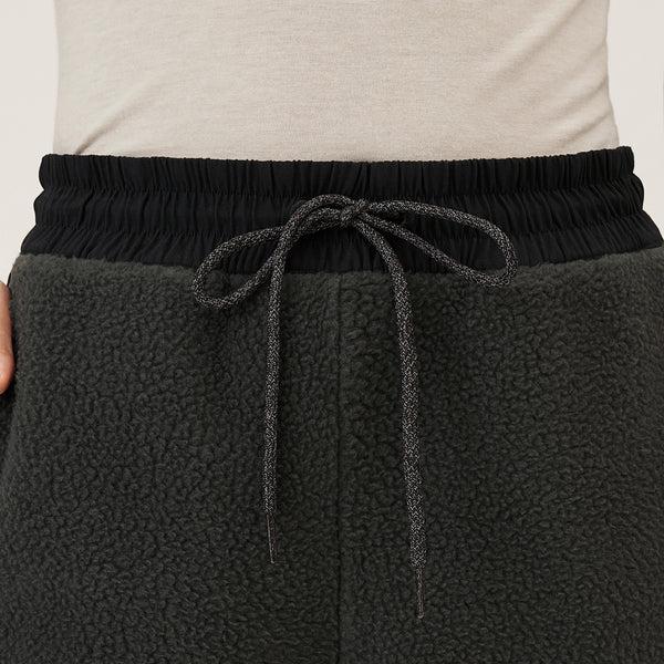 Black Allbirds Fluff Fleece Women's Pants | IN1764WN