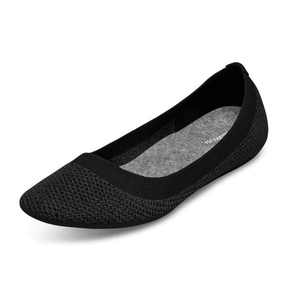 Black Allbirds Tree Breezers Lux Women\'s Flat Shoes | IN1674FD