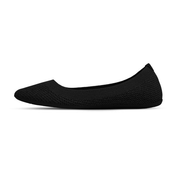 Black Allbirds Tree Breezers Women's Flat Shoes | IN1677AH