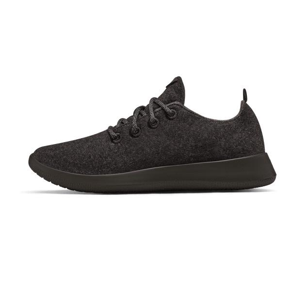 Black Allbirds Wool Runner Women's Sneakers | IN1491GS