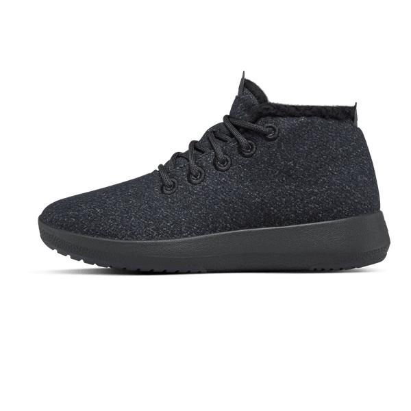 Black Allbirds Wool Runner-up Mizzle Fluffs Men's High Tops | IN1217EB