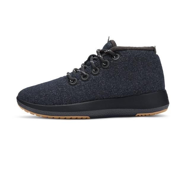 Black Allbirds Wool Runner-up Mizzles Men's High Tops | IN1229IN