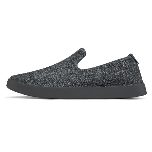 Black / Grey Allbirds Wool Loungers Men's Slip On Shoes | IN1099IN