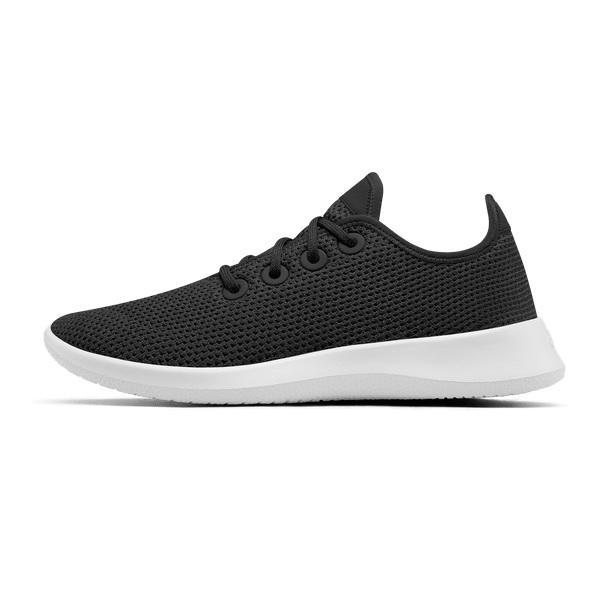 Black / White Allbirds Tree Runner Men's Sneakers | IN1077DF