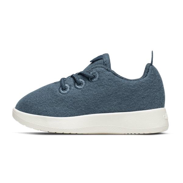 Blue Allbirds Smallbirds Wool Runner Kids' Sneakers | IN1861OK