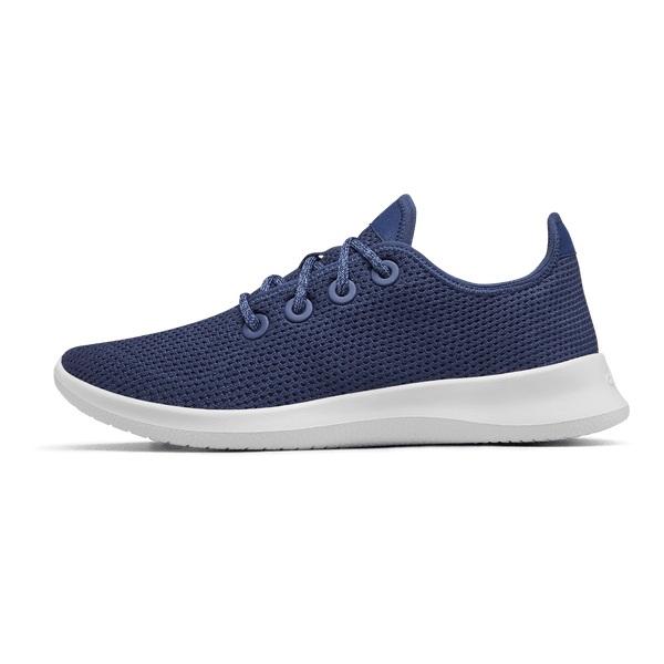 Blue / White Allbirds Tree Runner Women's Sneakers | IN1505QM