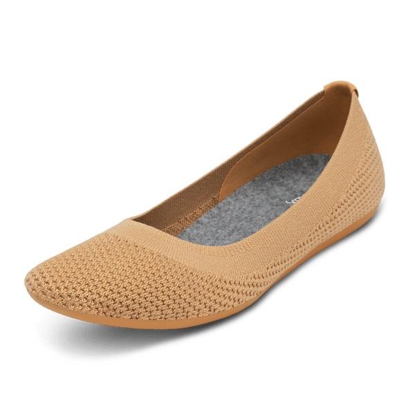 Brown Allbirds Tree Breezers Women\'s Flat Shoes | IN1668ZU