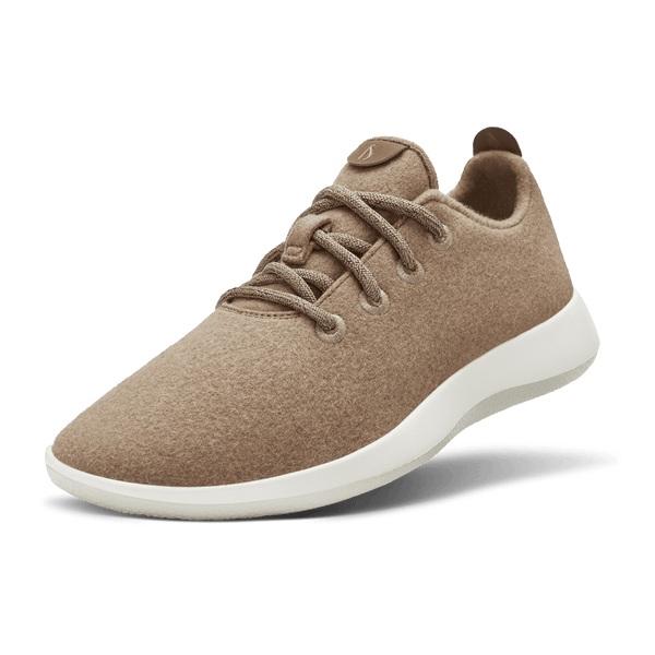 Brown / White Allbirds Wool Runner Men\'s Sneakers | IN1062WN