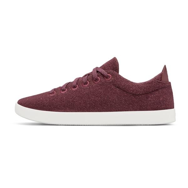 Burgundy Allbirds Wool Pipers Men's Sneakers | IN1028PJ