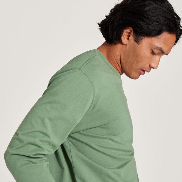 Green Allbirds Allgood Cotton Long Sleeve Men's T Shirts | IN1289OK