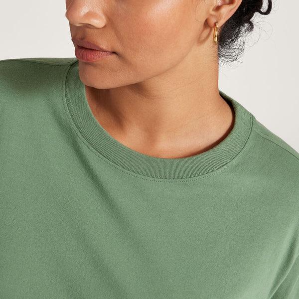 Green Allbirds Allgood Cotton Long Sleeve Women's T Shirts | IN1741NW