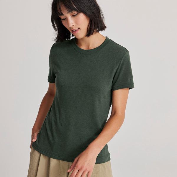 Green Allbirds Sea Women's T Shirts | IN1738WN