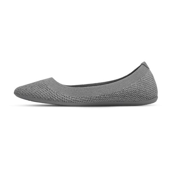 Grey Allbirds Tree Breezers Women's Flat Shoes | IN1675DF