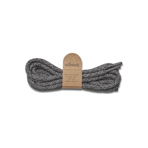 Grey / White / Black Allbirds Runner Kit Men's Laces | IN1387GS