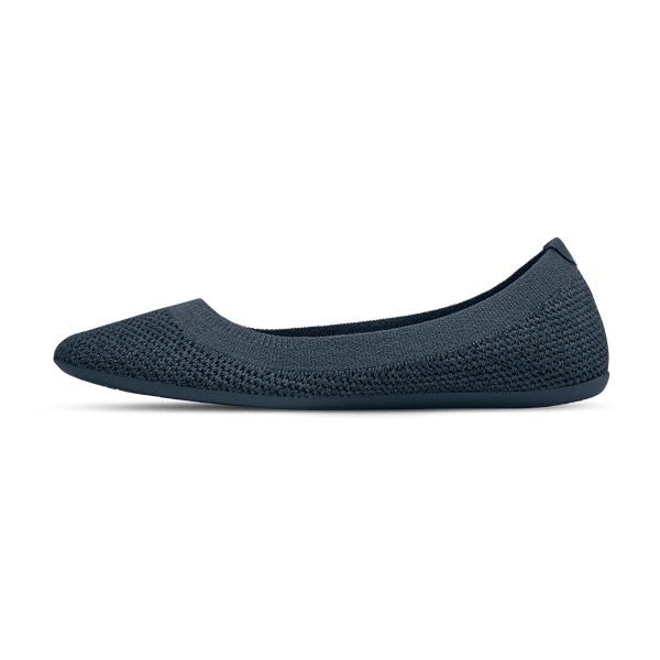 Navy Allbirds Tree Breezers Women's Flat Shoes | IN1676SG