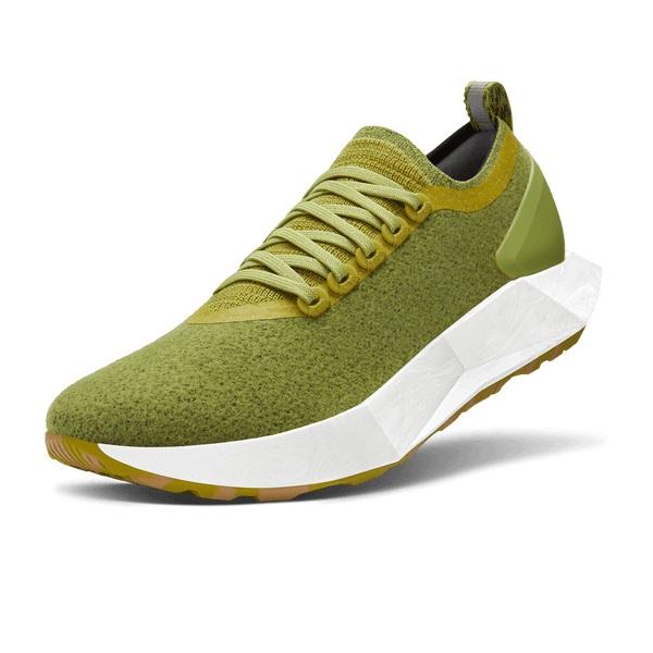 Olive Allbirds Wool Flyer Mizzles Men\'s Running Shoes | IN1129DF