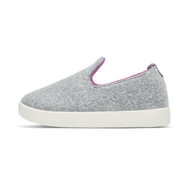 Silver Allbirds Smallbirds Wool Loungers Kids' Slip On Shoes | IN1873VR