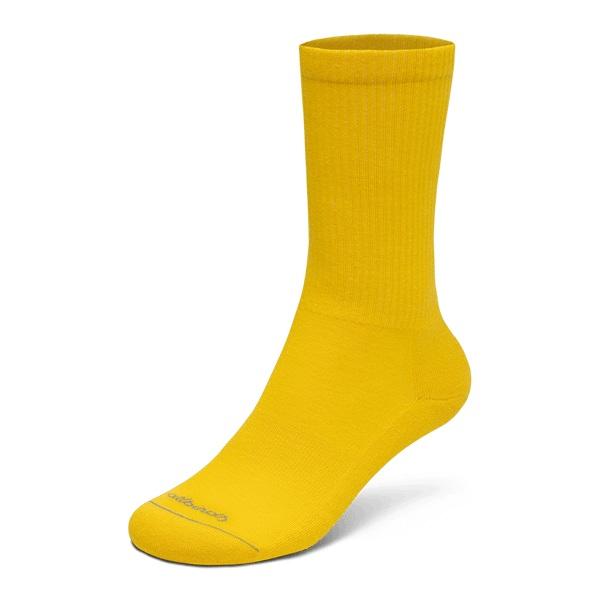 Yellow Allbirds Anytime Crew Men\'s Socks | IN1370YX